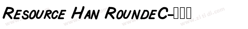 Resource Han RoundeC字体转换